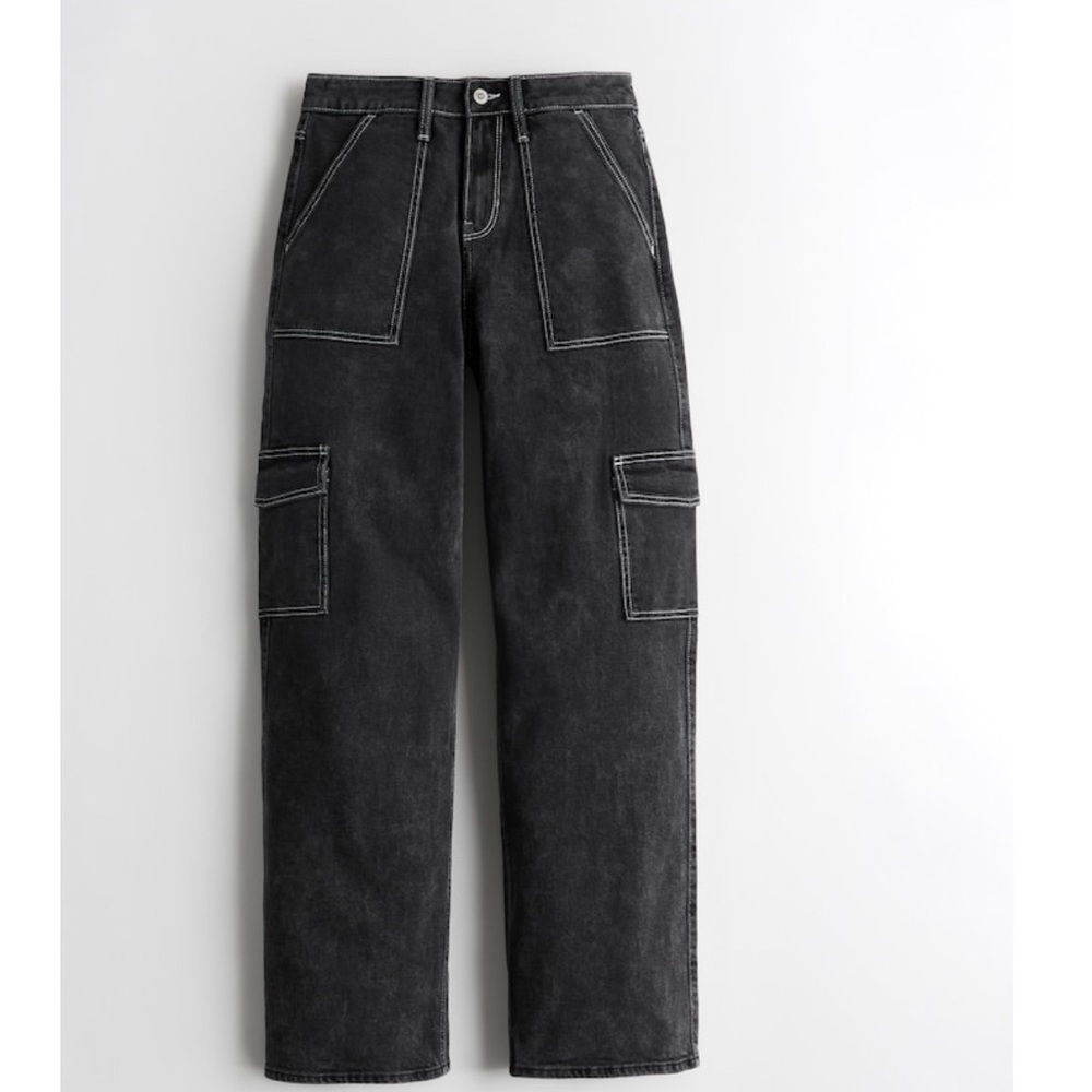 Black Baggy Cargo Jeans 🖤